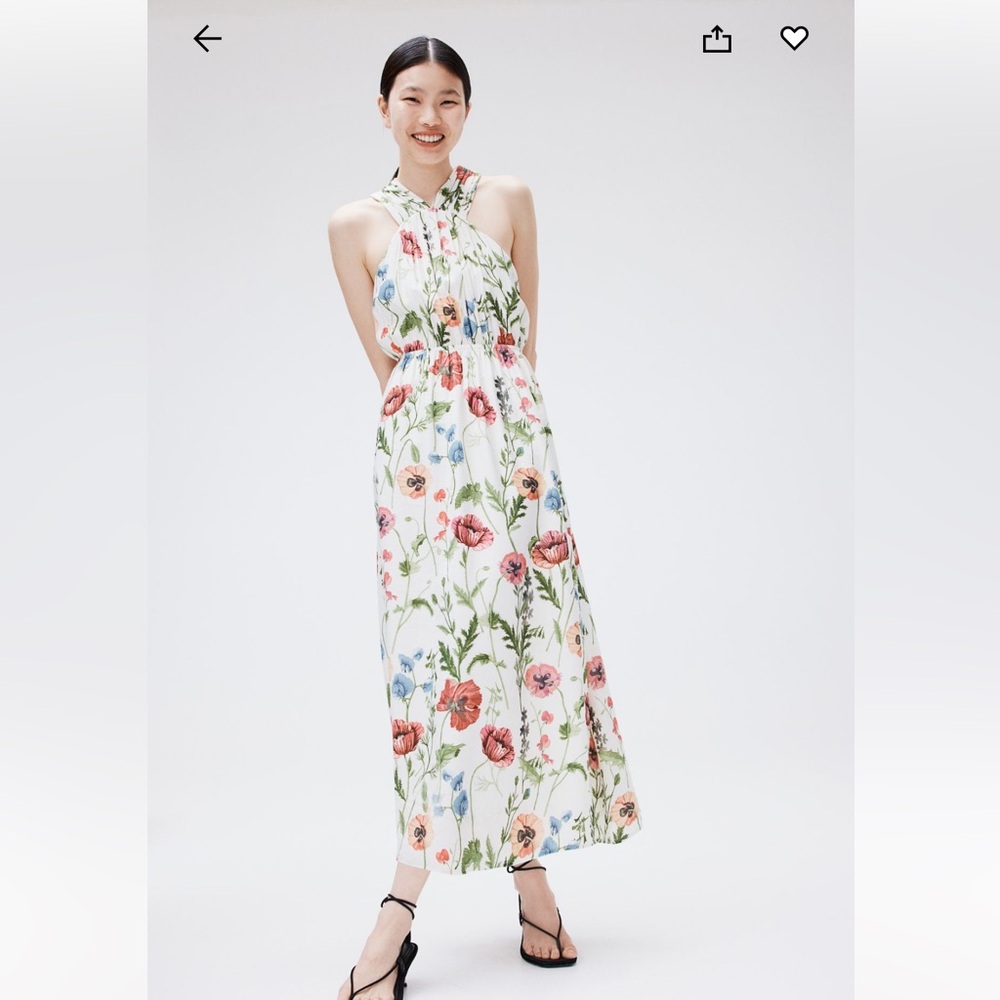 Floral Halter Maxi Dress